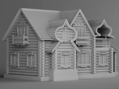 Big slavic house 3D print model