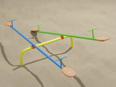 seesaw double 3D model