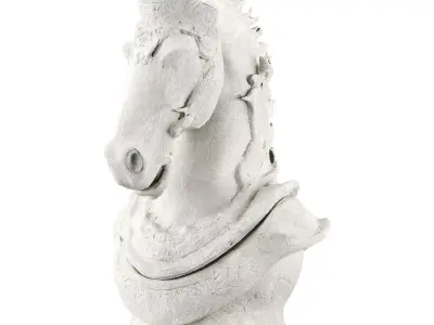 Horse chess Low-poly 3D model