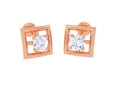 Light Solitaire Pendant Earrings Set 3dm stl obj mtl gltf glb 3D print model