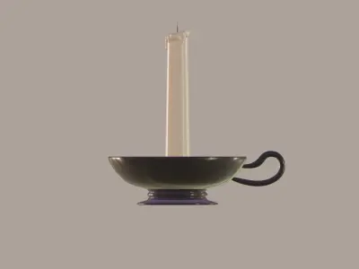 Candle 3D model 14