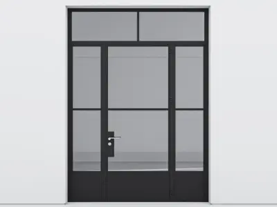Aluminium door 172 3D model