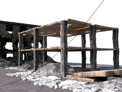 DAMAGED BUILDINGS 3D model