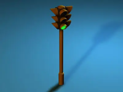Traffic lights 3D model