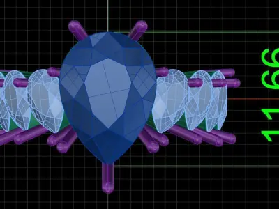 Jewelry ring 235 3D print model