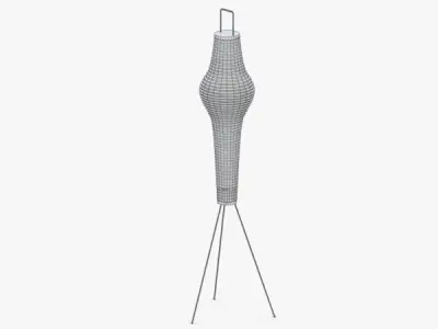 1458 - Floor Lamp Low-poly 3D model