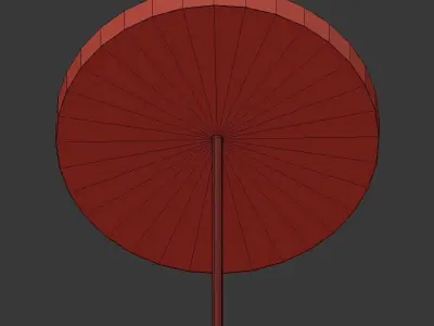Peggy Single Pendant Light 3 Gold 3D model