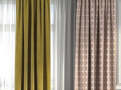 Curtain Set 250 3D model