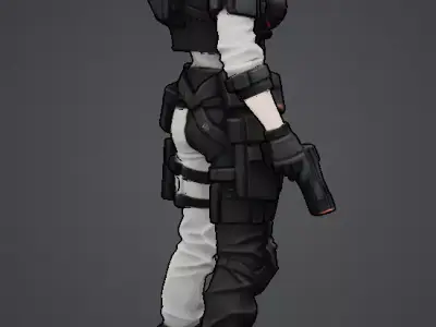 Endfield inspired girl 3D model