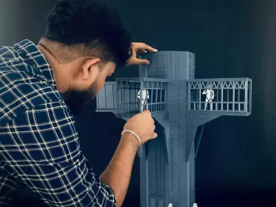 Custom Endor Landing Platform Diorama 3D print model