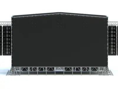 Concert Stage 01 3D model