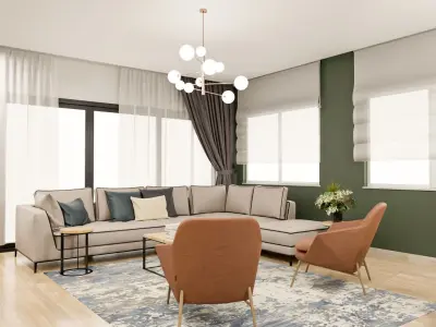 Living Room Realistic 3D model