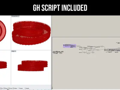 Denmark Pavilion with GH Script by BIG Architect  3D model