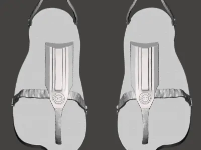 Predator 1987 Jungle Hunter - Reconstructed - Shoes - Sandals   3D print model