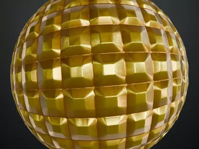 Golden Metal Corrugated PBR Seamless Texture purchase