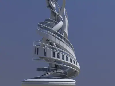 Futuristic Skyscrapers 2023 3D model