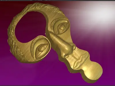 HUMAN  FACE 3D model