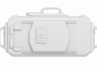 Sci-Fi Lab Hydroponic Science Crate Low-poly 3D model