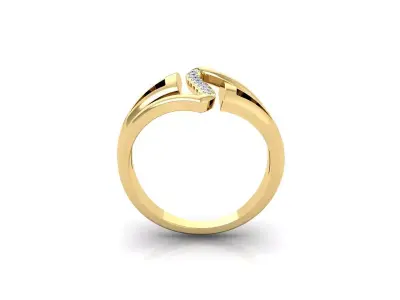 Light Weight Diamond Ring 3d Model and Render  3D print model