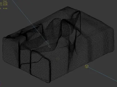 Planet - Ice Cliff 01 3D model