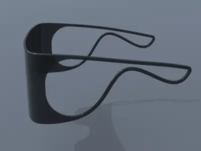 Fashion sci fi sun glasses 3D model