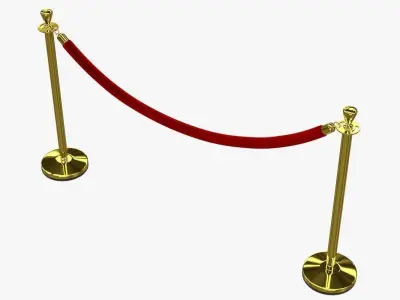 Velvet Rope 3D model