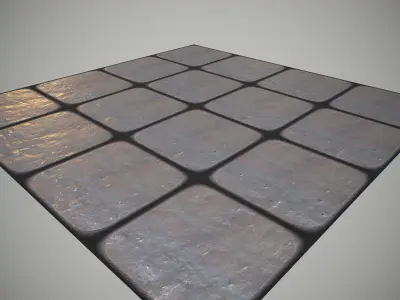 Iron tiled pbr material Texture