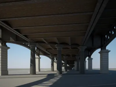 Elevated Railway 3D model