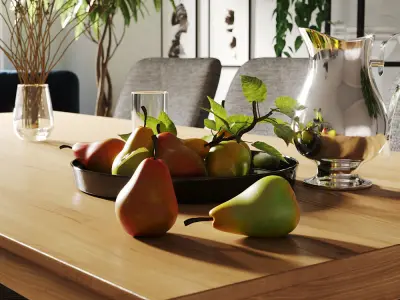 Interior Scene DiningRoom 3D model  3D model