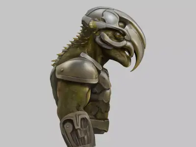 Warlord Sentinel Low-poly 3D model