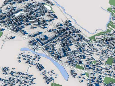 Hamina Town Finland 3D model