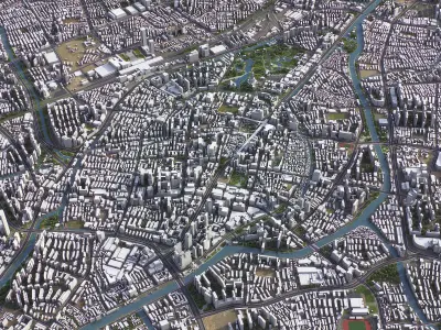 Changzhou - 3D City Model Low-poly 3D model