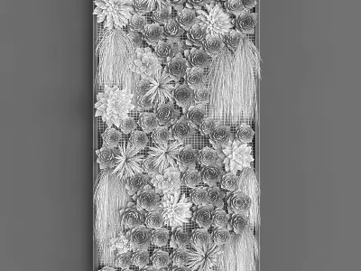 Vertical gardening 014 Low-poly 3D model