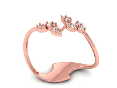 Solitaire Wedding Engagement Women Light Weight Rings 3D print model buy