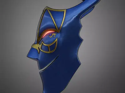 Overlord Demiurge Mask for Cosplay 3D print model