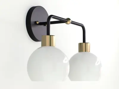 Shades of Light Young House Love Bubble Vanity Light 2 3D model