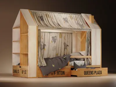 Bed Kids - 3D MODEL 3D model
