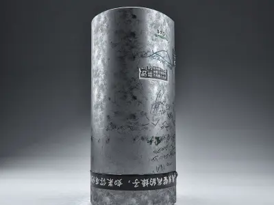 Cyberpunk Public Phone Terminal 3D model