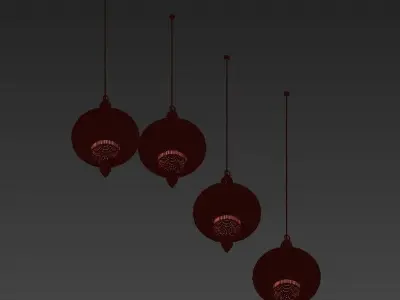 Modern Pendant Light Moroccan Hanging 3D model