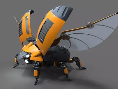 Robot Beetle Ladybug 3D model