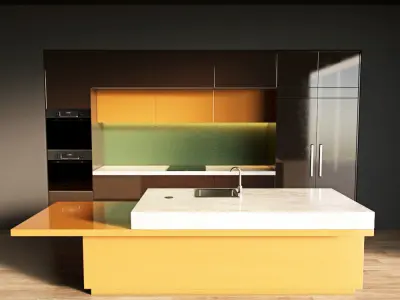 13-Kitchen1 glossy 2 3D model