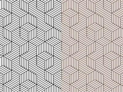 Black and White Cube Line Wallpaper  Texture