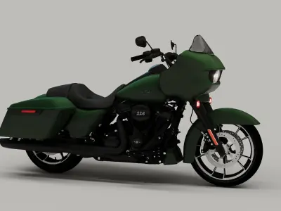 HD Road Glide American Cruise Motorcyle 3D model