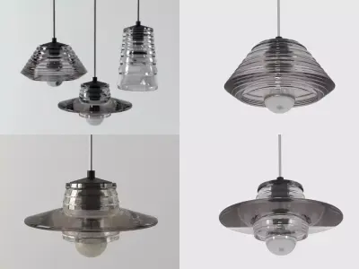 Pressed Glass Pendants 3D model