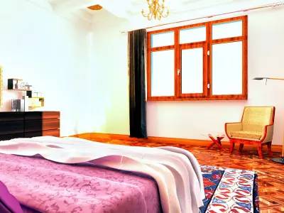 Bedroom - modern Free 3D model
