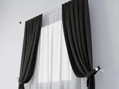 Curtains 03 collection 4 3D model