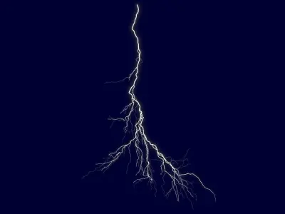 Realistic 3D Lightning CA-19 3D model