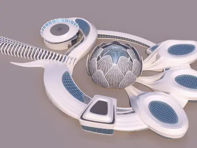 0301 - Science Museums Complex Building - 2D-3D 3D model