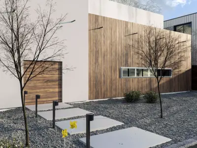 Exterior Scene for Cinema 4D and Corona Renderer 3D model