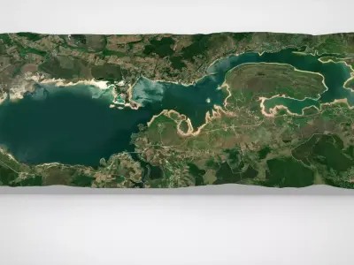 The Ebro Reservoir Spain 3D model